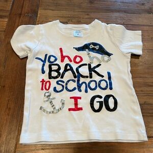 Children's Pirate Back to School Themed T-Shirt - 4T